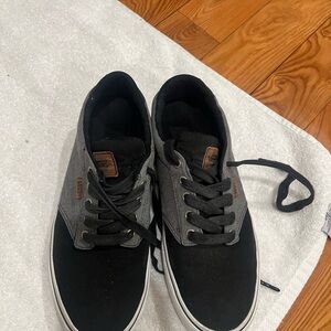 Vans Men's Black and Gray Casual Sneakers